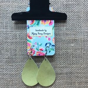 NWT Lightweight Leather Earrings